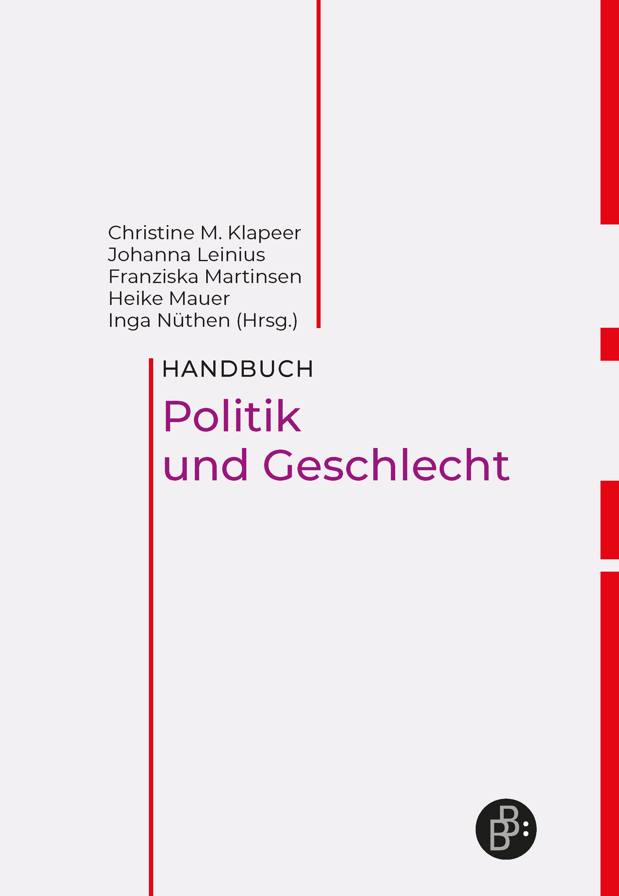 Cover: Handbuch Politik und Geschlecht